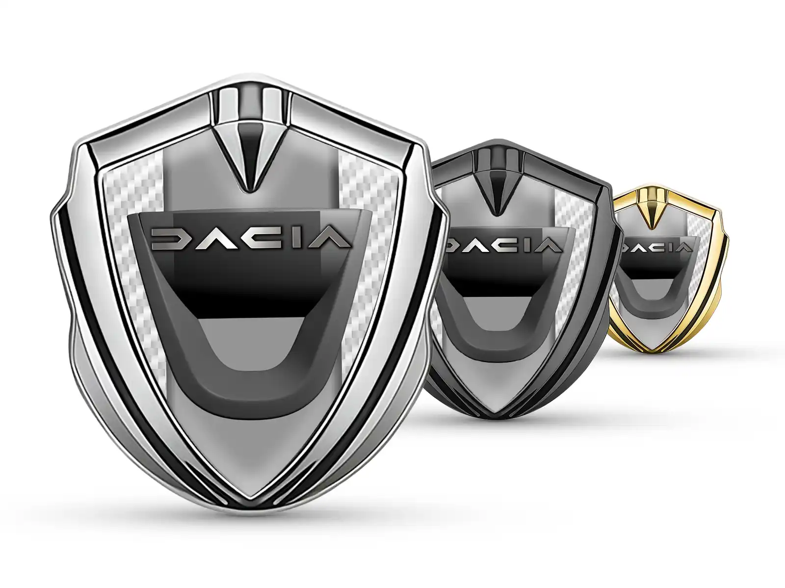 Dacia Silicone Emblema Badge Disegno Max Costruita